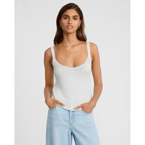 Express Shine Scoop Neck Sweater Cami Small